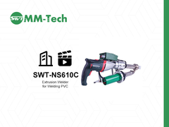 SWT-NS610C Pistola di saldatura a estrusione portatile Dimostrazione di operazione Motore tedesco METABO·1-20mm Range