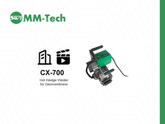 cx700 macchina di saldatura a geomembrana dimostra effetto di saldatura