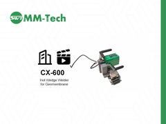 cx600 macchina di saldatura a geomembrana dimostra effetto di saldatura