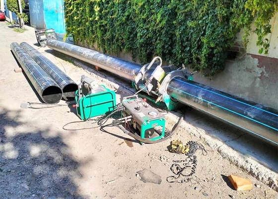 Saldatrici a testa per fresatura a vite senza fine efficaci per la saldatura di testa di tubi in HDPE per l'approvvigionamento idrico