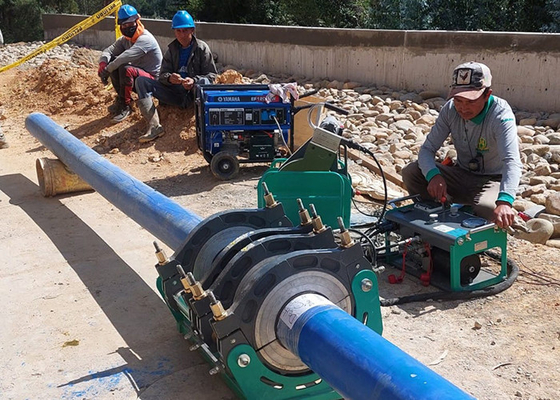macchina 6.25kw della saldatura per fusione di estremità dell'HDPE del tubo di 355mm