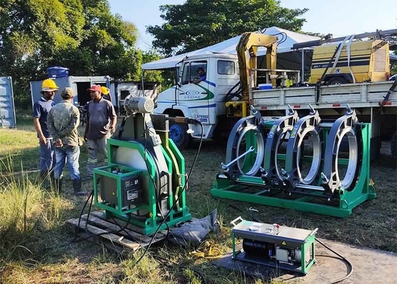 Apparecchiature di saldatura per tubi in HDPE termofusione 120 Bar per lavori civili