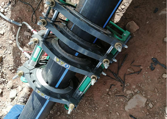200-450mm macchina idraulica della saldatura per fusione di estremità del tubo dell'HDPE di 7 morsetti