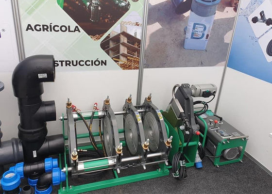 attrezzatura del tubo dell'HDPE della saldatura per fusione di estremità del manuale di 160mm