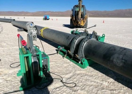 Saldatrice unita calda di Thermofusion del campo per il sistema a acqua del gas del tubo del pe dell'HDPE
