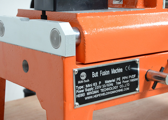 macchina della saldatura per fusione di estremità del manuale di 20-110mm per il tubo dell'HDPE