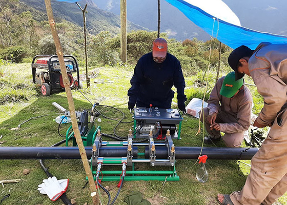 congiungere idraulico del tubo dell'HDPE della macchina di fusione di estremità di 160mm