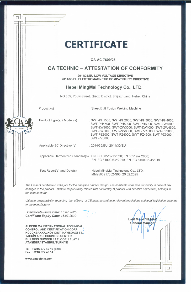 Cina Hebei Boda Plastic Technology Co., Ltd. Certificazioni